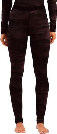 Odlo Merino Warm Heritage Women's Long Leggings Schwarz/Violett