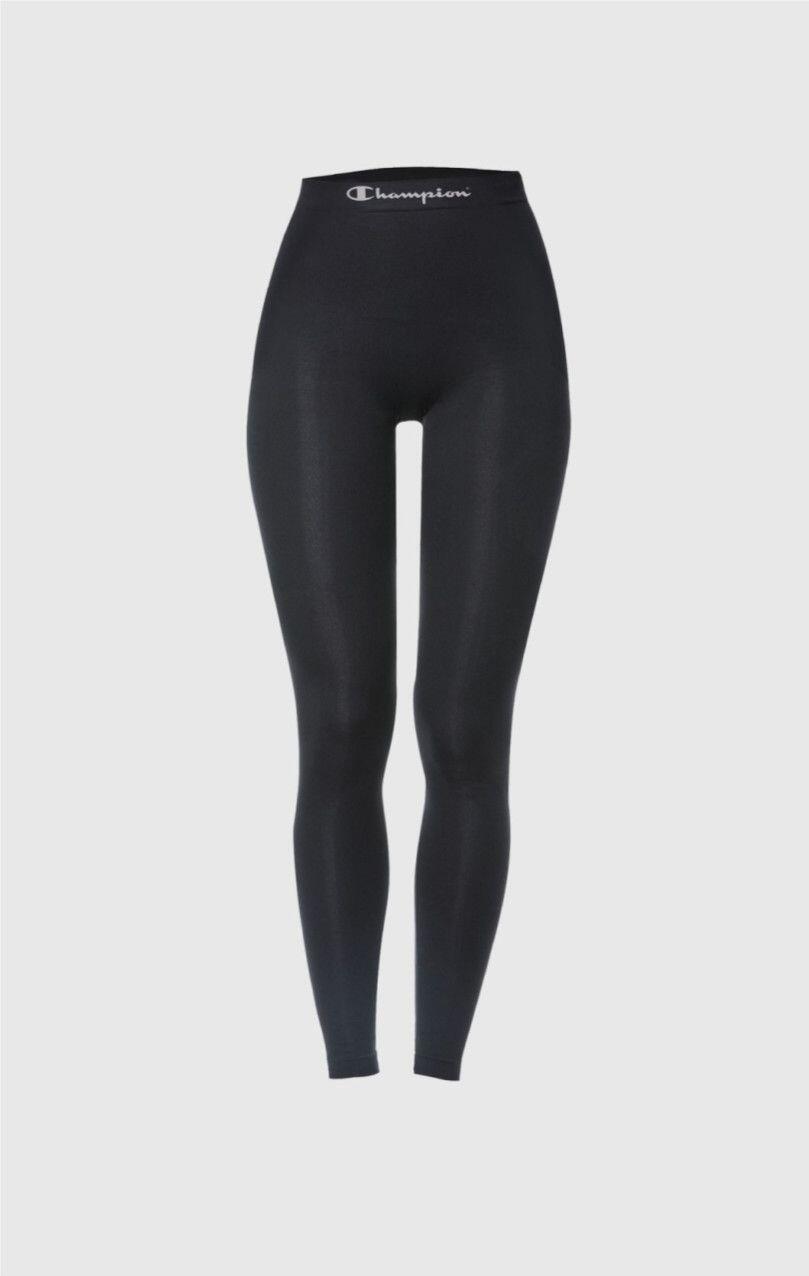 Leggings Lunghi Donna Senza Cuciture Seamless Nero 5/5
