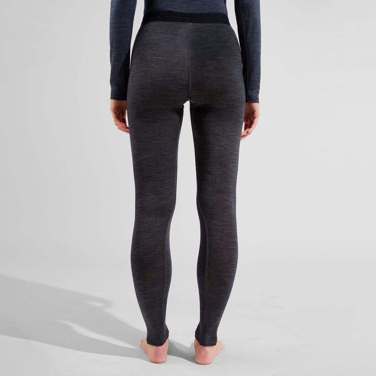Collant Long Femme Odlo Performance Wool 150 Gris Foncé 2/6