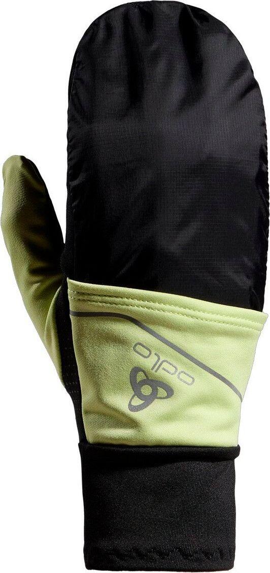 Winterhandschuhe Unisex Odlo Intensity Cover Safety Light Schwarz/Grün 3/4