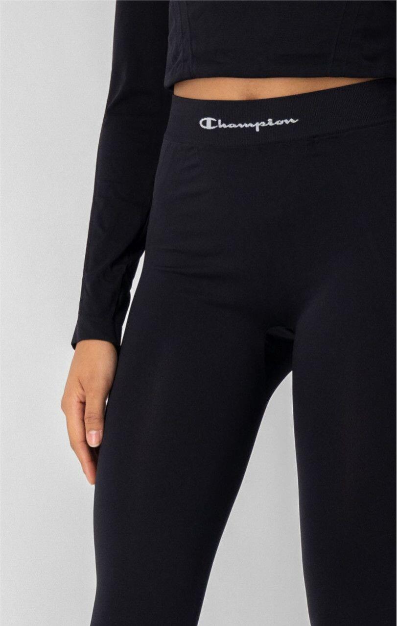 Leggings Lunghi Donna Senza Cuciture Seamless Nero 4/5