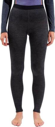 Collant Long Femme Odlo Performance Wool 150 Gris Foncé