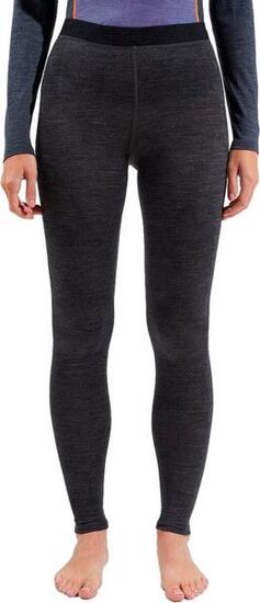 Collant Long Femme Odlo Performance Wool 150 Gris Foncé