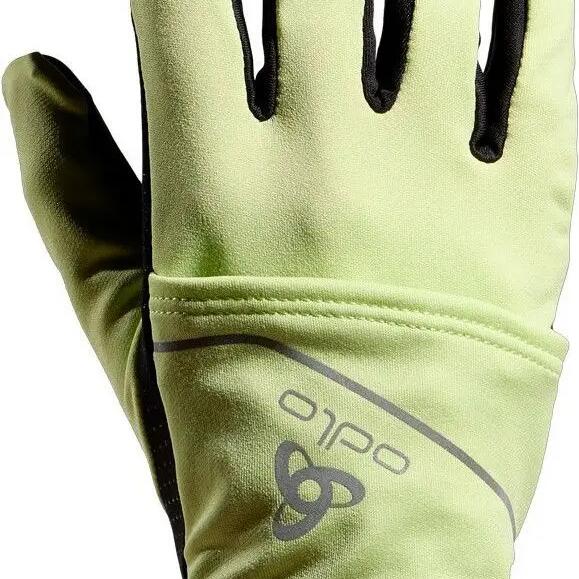 Unisex Winter Gloves Odlo Intensity Cover Safety Light Black/Green