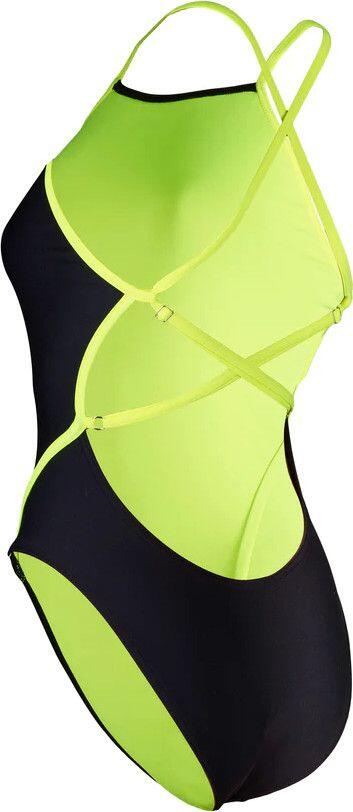 Costume da bagno Essentials Diamond Back Donna Nero / Giallo 3/6
