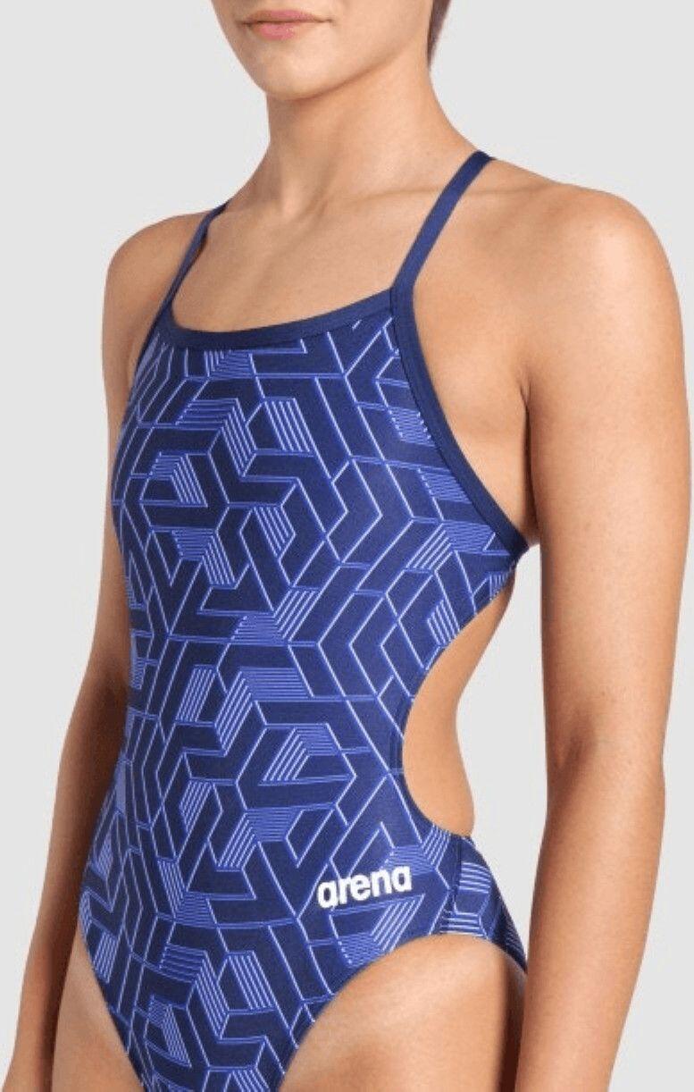 Maillot de bain Arena Escape Dos Challenge Bleu Femme 3/5