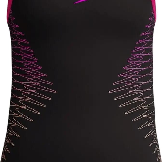 Swimsuit Speedo Plastisol Placement Black/Pink Girl