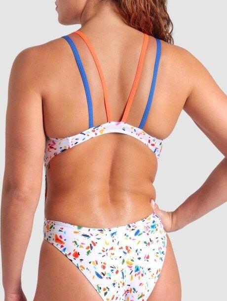 Maillot de bain Arena Confetti Blanc/Multicolore Femme 4/5
