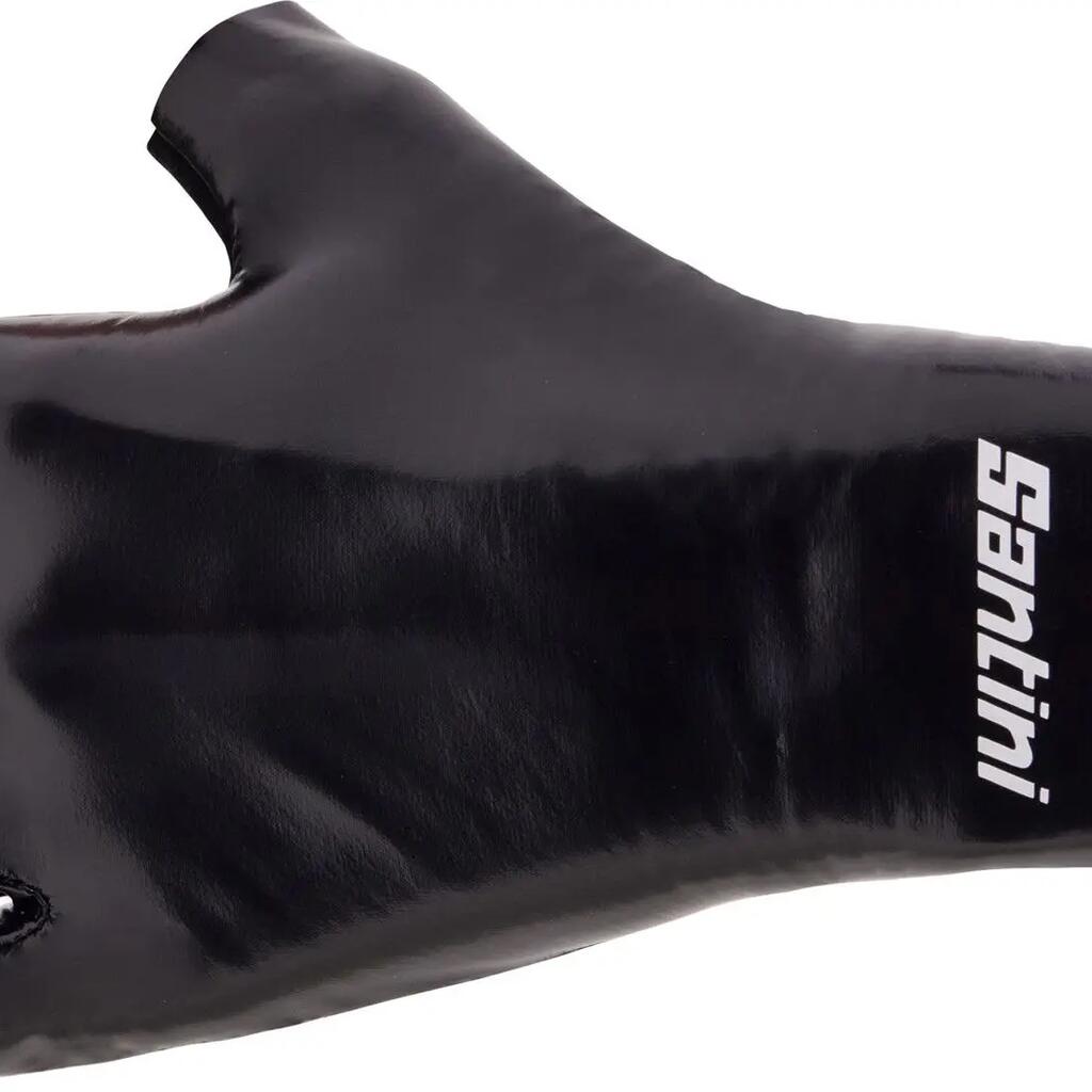 Santini Madss Unisex Short Gloves Black