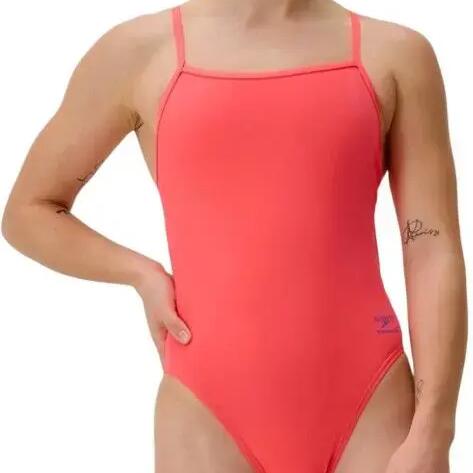 Women's Speedo Club Training V-Back 2.0 Orange swimsuit