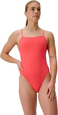 Damesbadpak speedo club training v-back 2.0 oranje