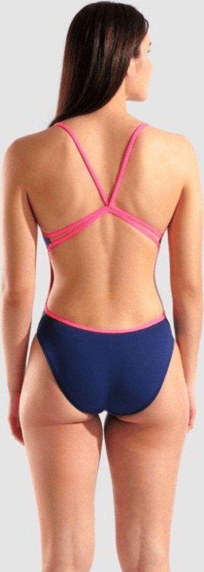 Arena Arch Badeanzug Blau/Pink Damen 2/5