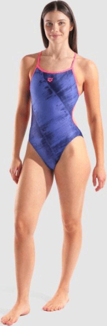 Arena Arch Badeanzug Blau/Pink Damen 5/5