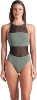 Arena mesh panels swimsuit vent black