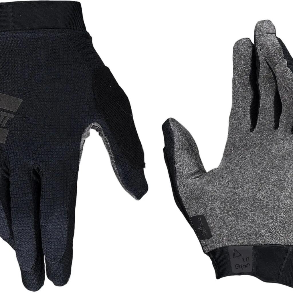 Leatt 1.0 GripR Long Gloves Black/Grey Junior