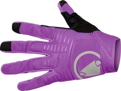 Endura singletrack ii purple long gloves