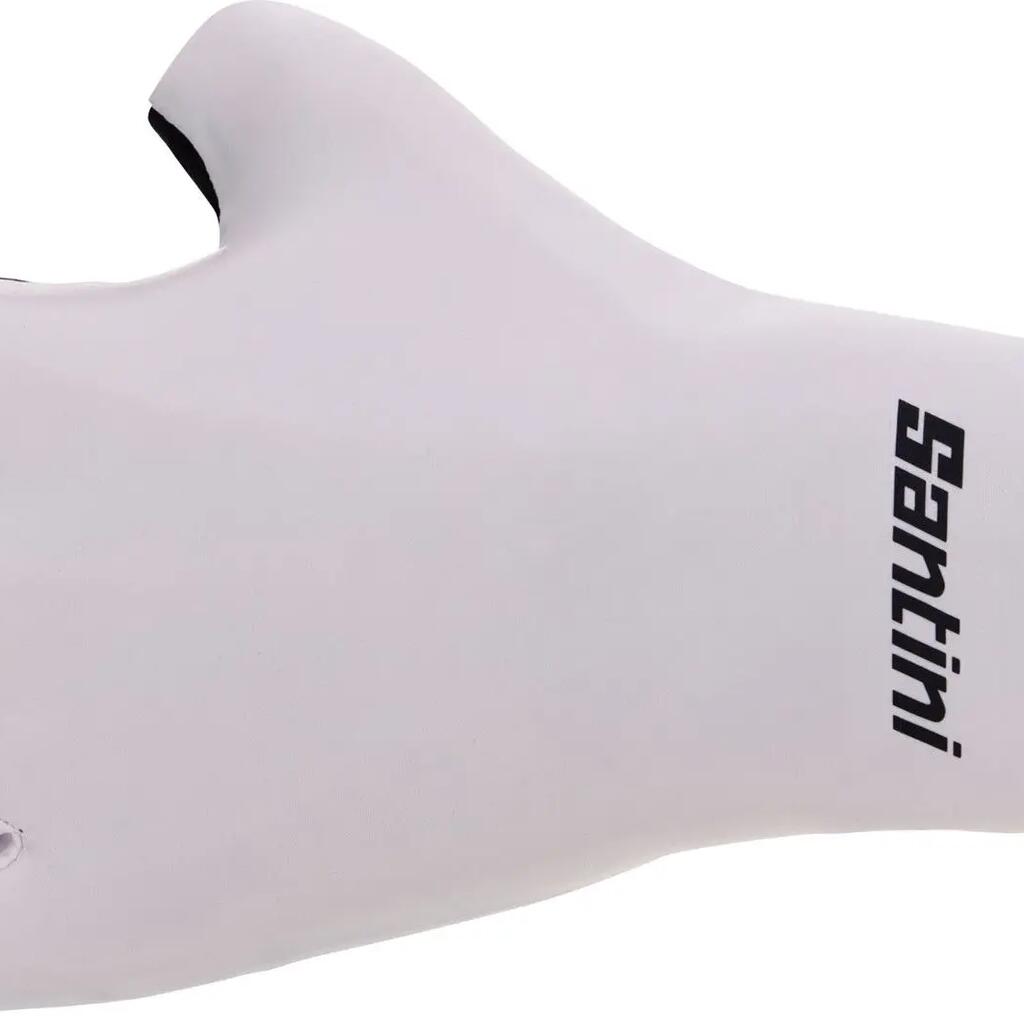 Santini Madss Unisex Short Gloves White