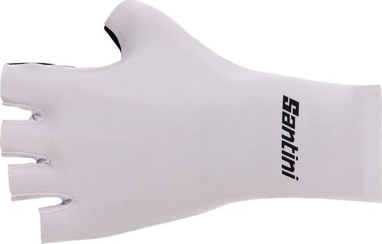 Santini Madss Guanti corti unisex Bianco