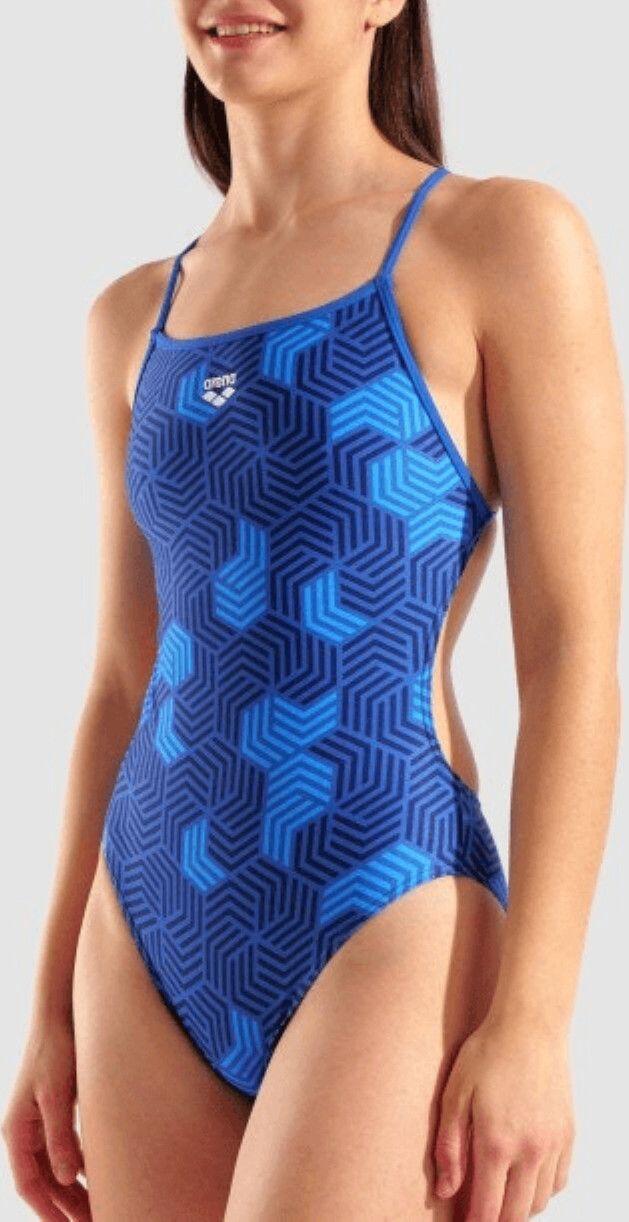 Fato de banho Arena Geometry Azul Mulher 3/5