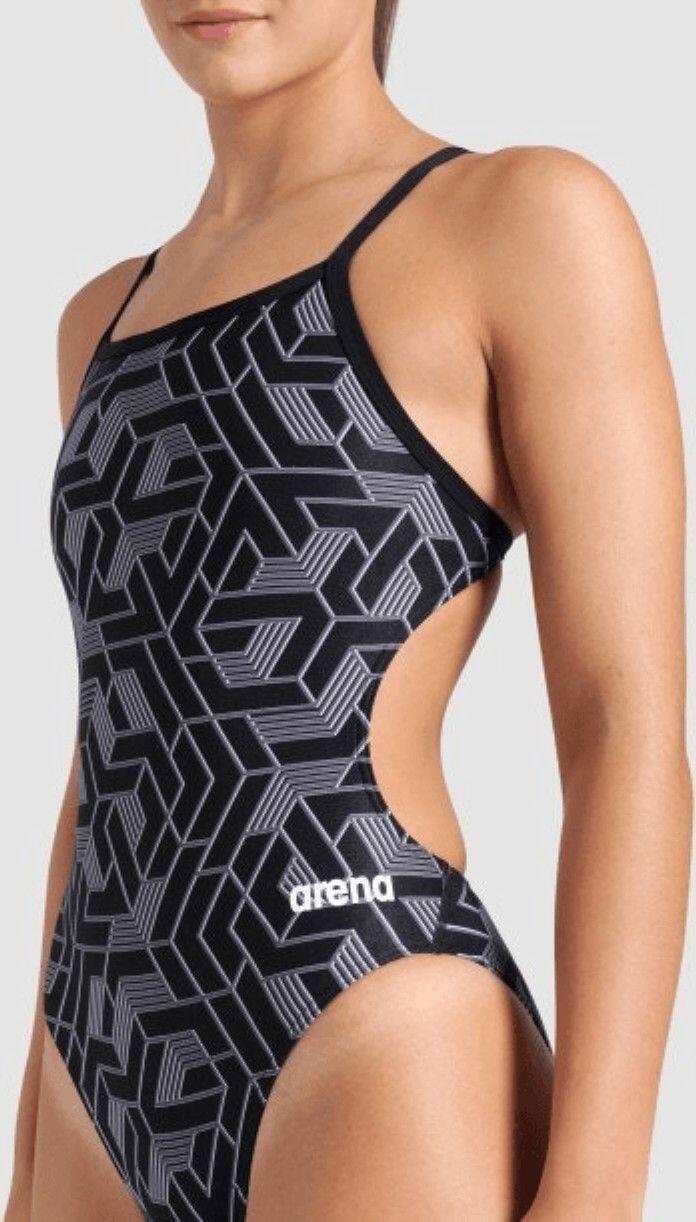Maillot de bain Arena Escape Dos Challenge Noir Femme 3/5
