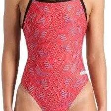 Women's swimsuit Arena Escape Dos Challenge Red/Black
