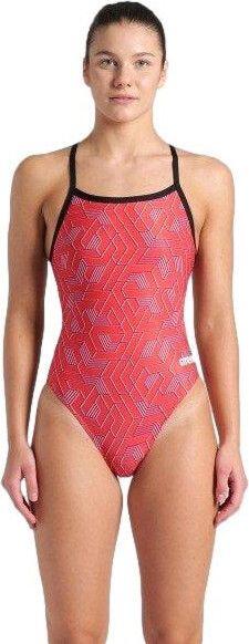 Maillot de bain Arena Escape Dos Challenge Rouge/Noir Femme 1/6