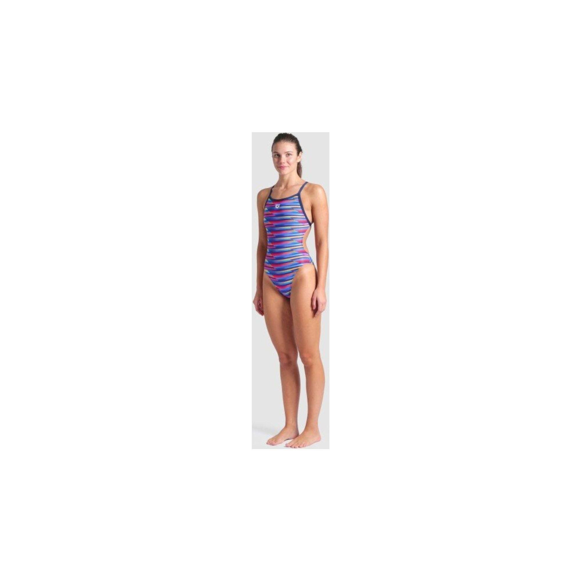 Costum de baie pentru femei Arena Racing Stripe Swimsuit