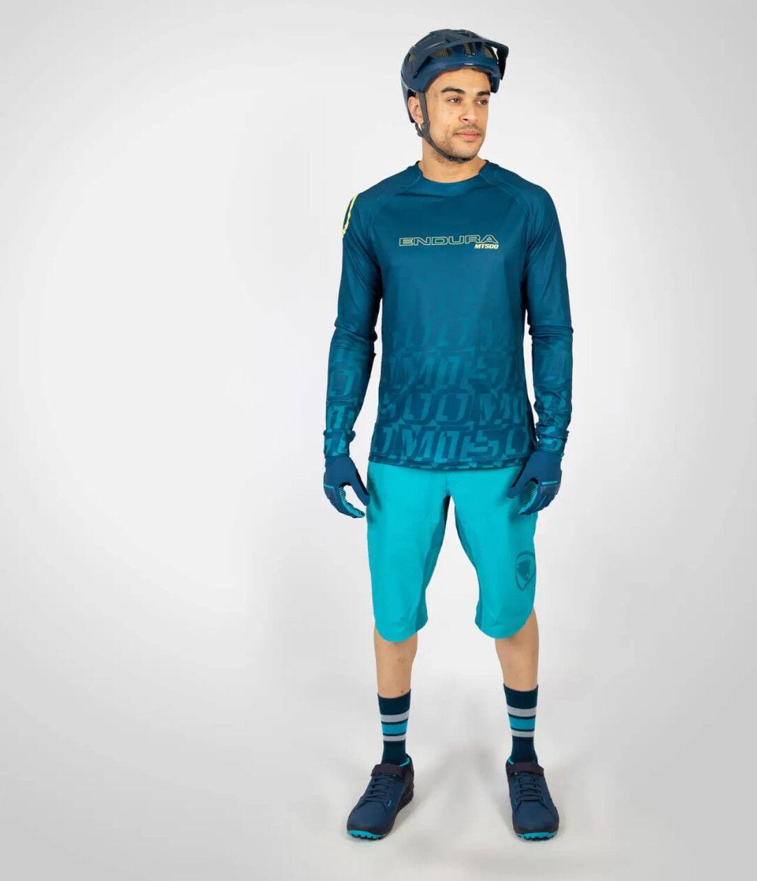 Endura MT500 Spray Shorts Atlantic Blue 3/5