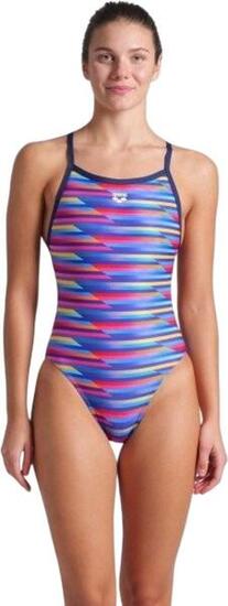 Arena Racing Stripe Badeanzug Blau/Multicolor Women