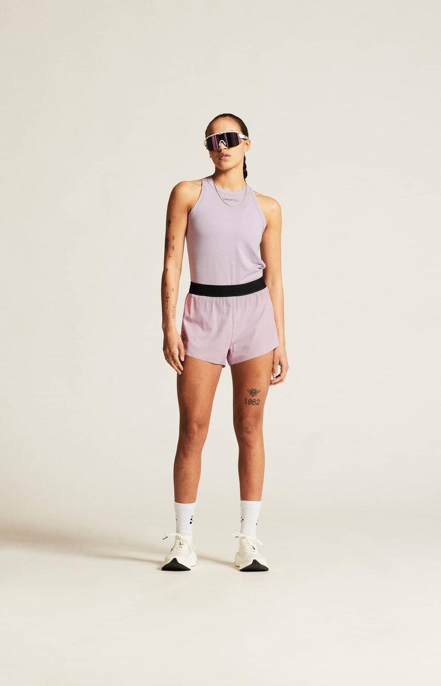 Short Craft Pro Hypervent Split Violet Femme 4/5