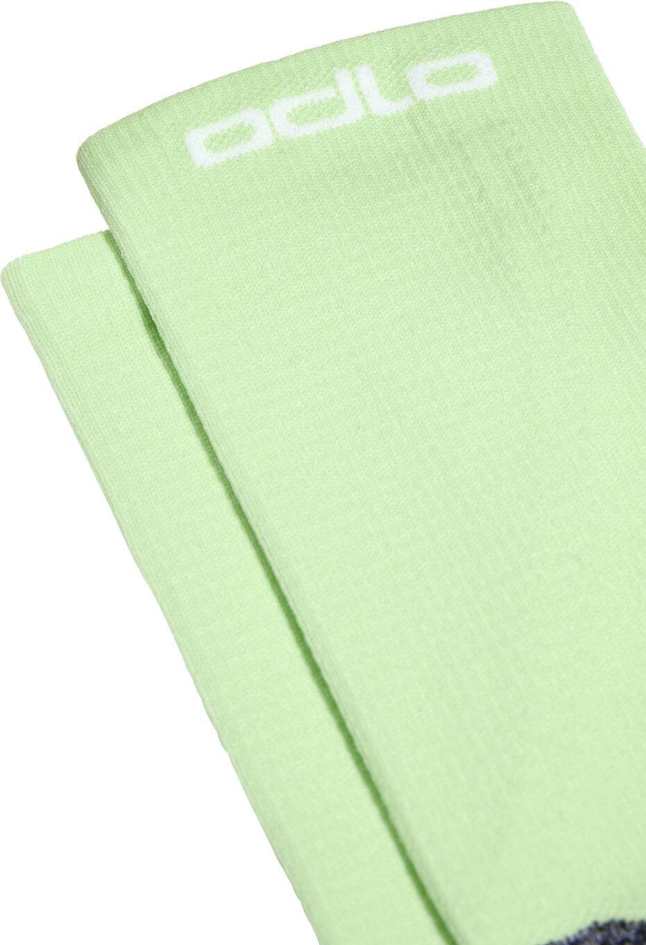 Chaussettes Odlo Ceramicool Crew Vert 3/4