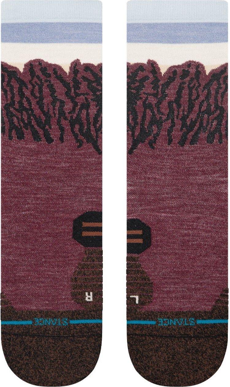 Chaussettes Stance The Ridge Light Wool Crew Bordeaux 3/4