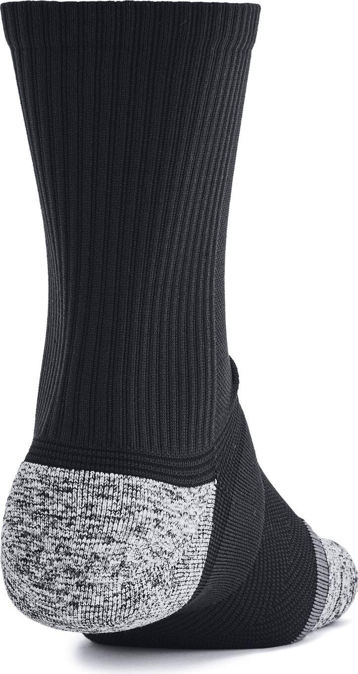 Under Armour ArmourDry Pro Bianco/Nero/Grigio Mezzi Calzini Alti (3 paia) 3/5