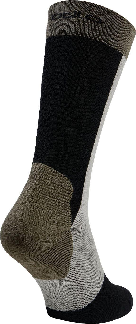 Chaussettes de Randonnée Odlo Performance Wool Noir/Gris Clair 2/4