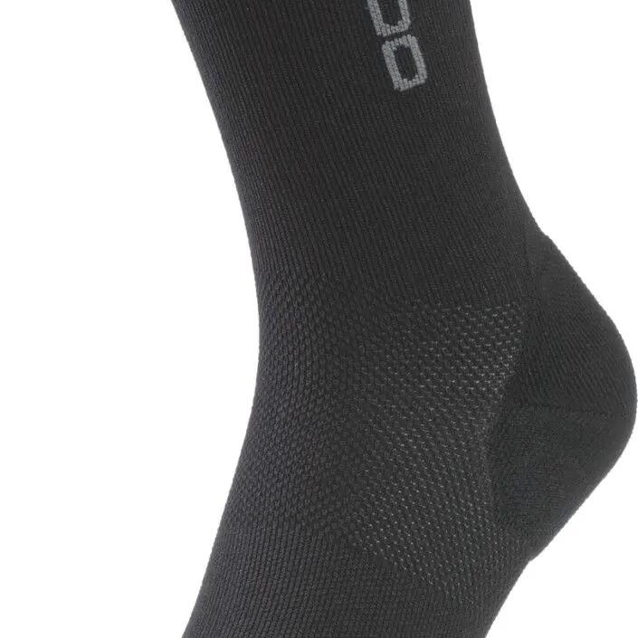 Odlo Micro Crew Ceramicool Reflective Socks Black