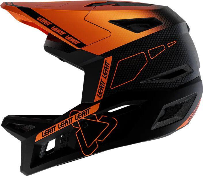 Casque Intégral Leatt Gravity 6.0 Carbone Orange/Noir 3/7