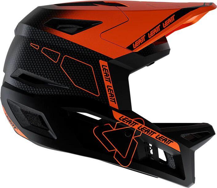 Casque Intégral Leatt Gravity 6.0 Carbone Orange/Noir 2/7