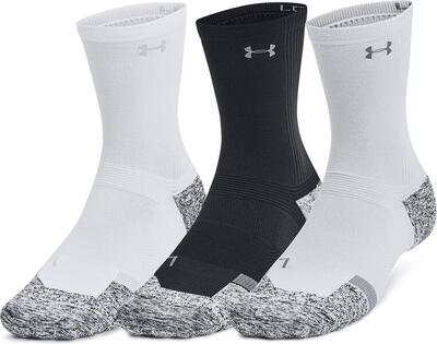 Under Armour ArmourDry Pro Bianco/Nero/Grigio Mezzi Calzini Alti (3 paia)