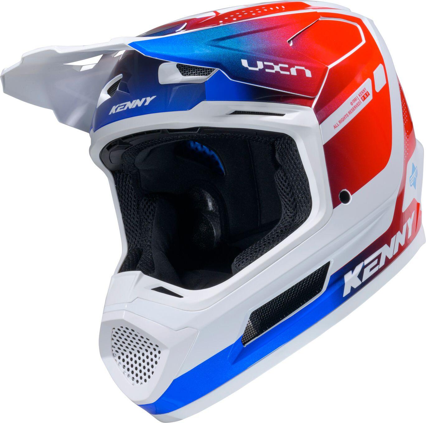 Casco Integral Kenny Performance Rojo/Azul 2/4