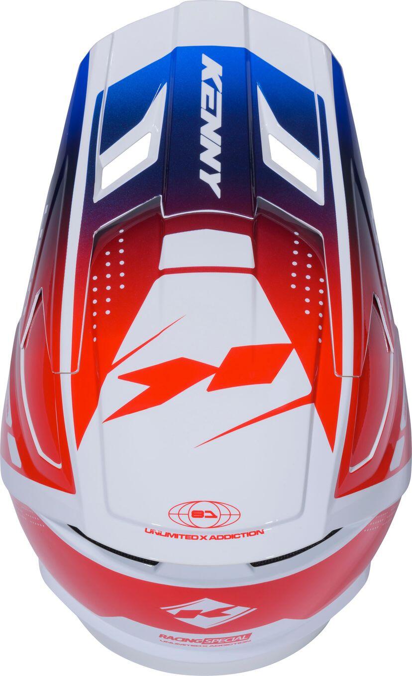 Casco Integral Kenny Performance Rojo/Azul 4/4