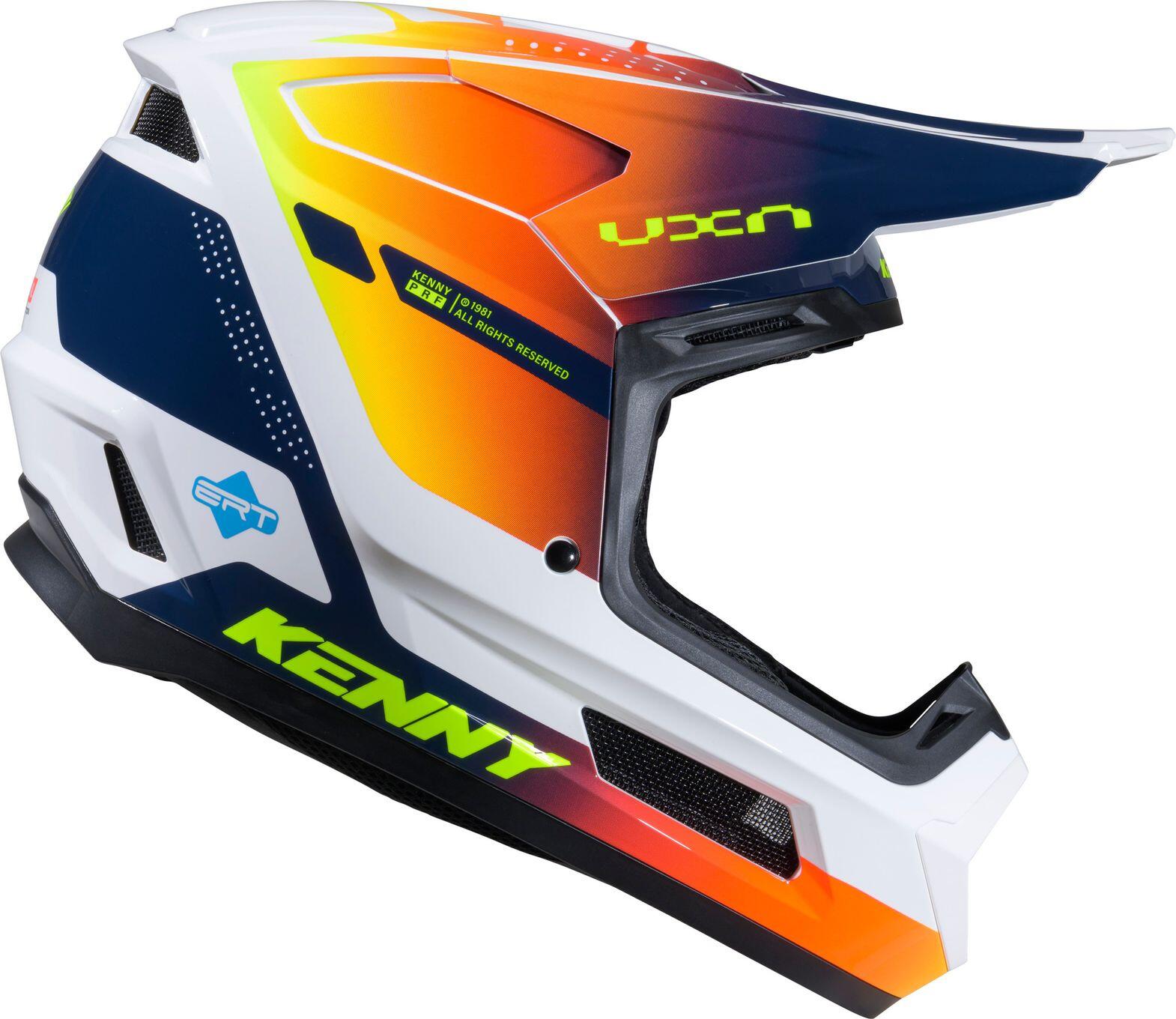 Kask integralny Kenny Performance Niebiesko-Pomarańczowy