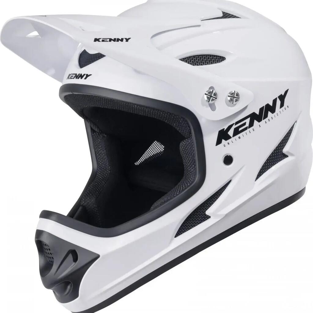 Full Face Helmet Kenny Down Hill Solid White