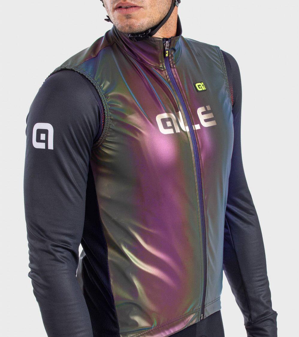 Ärmellose Weste Alé Guscio Iridescent Reflective 3/6