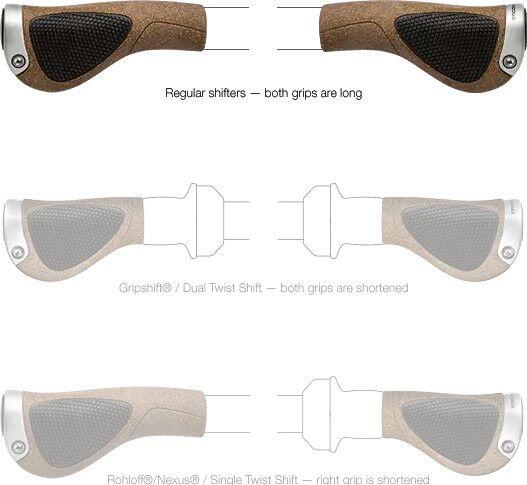 Ergon GP1 BioKork puños ergonómicos de corcho S 3/3