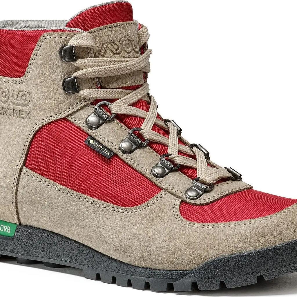 Asolo Supertrek Gore-Tex Beige/Red Women's Hiking Shoes