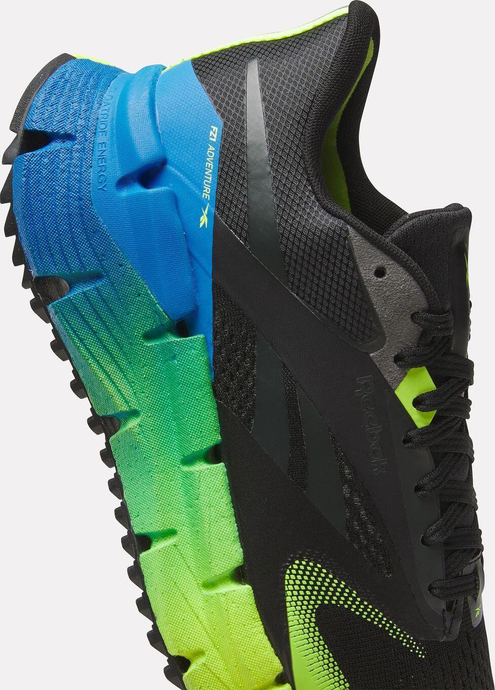 Zapatillas Reebok FloatZig Adventure 1 Trail Running Negro / Amarillo / Azul 6/7