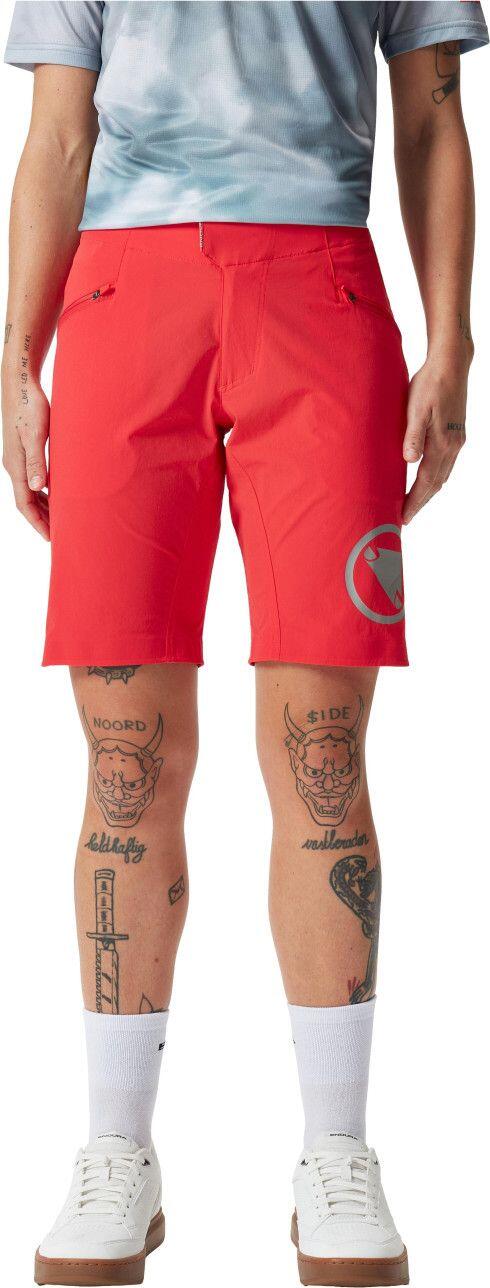 Pantaloncino Endura SingleTrack Lite da donna rosso 1/6
