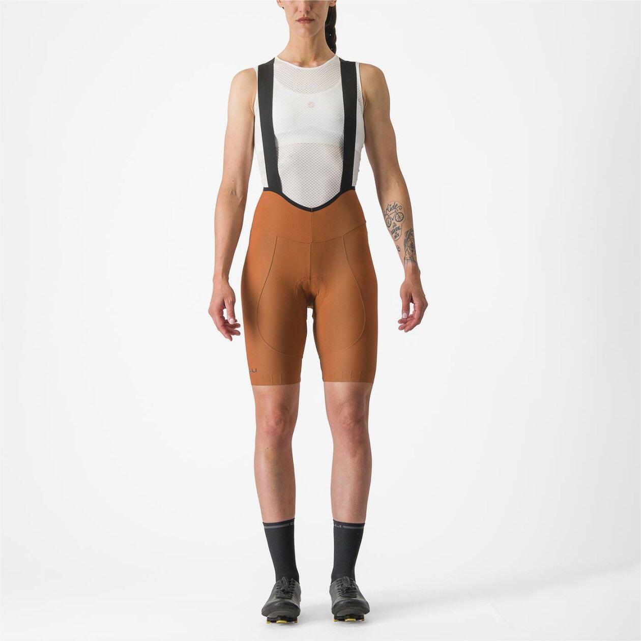 Cuissard Court à Bretelles Femme Castelli Espresso DT Marron 2/5