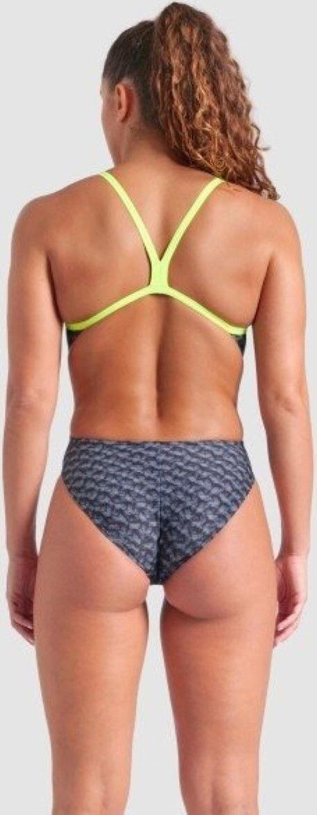 Fato de banho Arena New Monogram Dos Challenge Dark Sage Multi/Artic Lime para m 2/7