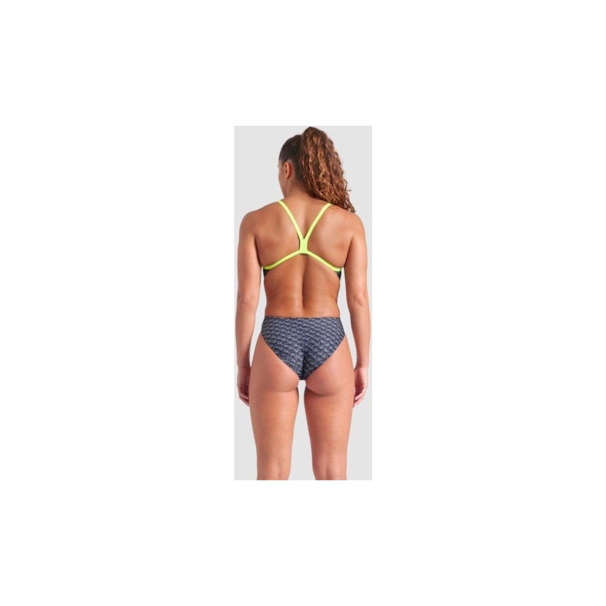 Costum de baie întreg pentru femei Arena Monogram Challenge Back